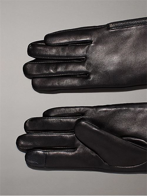 scuplted leather gloves CALVIN KLEIN JEANS | K60K61266501R